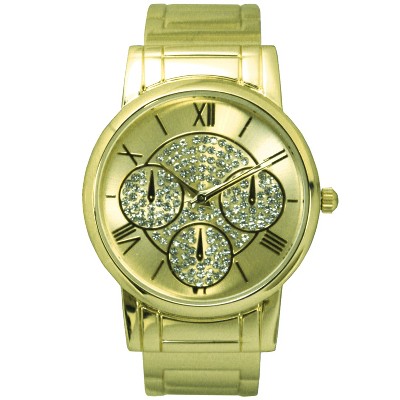 Olivia Pratt Stainless Steel Crystal Detail Bangle Watch