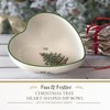 Spode Christmas Tree Heart Shaped Dip Bowl - 4.75-Inch Fine Earthenware Bowl for Dips, Sauces, and Condiments - Classic Design, Dishwasher Safe - 2 of 4