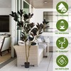 SKRAN Artificial Tree Indoor & Outdoor Plant with Bendable Branches, UV-Resistant Leaves, Decorative Potted Tree for Living Room, Office & Patio Decor - 4 of 4