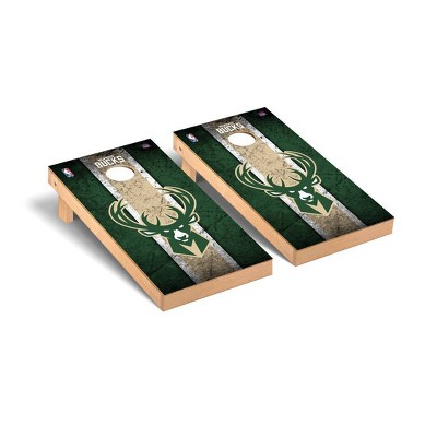 NBA Milwaukee Bucks Premium Cornhole Board Vintage Version