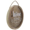 Northlight 12” Round Wine Time Cork Collector Wooden Hanging Wall Decoration - image 3 of 4