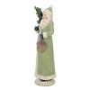 Ganz 10.5 Inch Woodland Glittered Santa Figurine Christmas Holly Berries Santa Figurines - 2 of 3