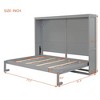 LOVMOR Multifunctional Murphy Bed, Comfortable Wall Bed for Bedroom Apartment Dorm, Can be Folded Away into a Cabinet - 3 of 4