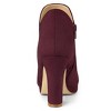 Allegra K Women's Round Toe Chunky Heeled Ankle Heel Boots - 3 of 4