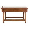Alden Lap Desk, Flip Top with Drawer, Foldable Legs Teak Brown - Winsome - image 3 of 4