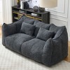 Racxily Soft Bean Bag Chair with High Resilience Foam Core, Comfortable Square Recliner Sofa - 2 of 4