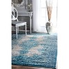 Nuloom Moriah Oriental/Persian 3x5 Accent Rug for Living Room Bedroom Dining Room Entryway Kitchen, Blue/Beige - 2 of 4