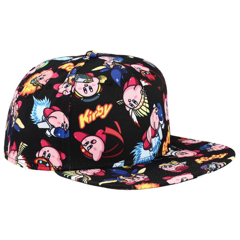Kirby Sublimated all Over print Flat Bill Snapback Hat, 4 of 7