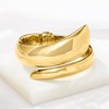 Ross-Simons Italian 18kt Gold Over Sterling Tapered Bypass Cuff Bracelet - 3 of 4