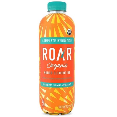 Roar Organic Electrolyte Infusions - 4-Flavor Variety Pack - Coconut Water Infused Beverage 18 Fl Oz (4 Flavor Variety, Pack of 4)