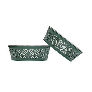 Country Living Set of 2 Farmhouse-Style Stainless Steel Dog Bowls – Available in 2 Sizes & 5 Colors - 1 of 4