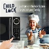 Nostalgia Retro 0.9 Cubic Foot Countertop Microwave Oven, Black - 3 of 4