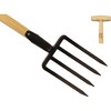 DeWit Dutch Digging Fork – 43" Garden Tool with Ash Wood Handle & Sharp Steel Tines - 3 of 4