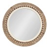 28" x 28" Maddigan Wood Framed Wall Mirror Rustic Brown/White - Kate & Laurel All Things Decor - 2 of 4
