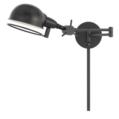 5.25" Linthal Swing Arm Wall Lamp with Adjustable Shade Dark Bronze - Cal Lighting