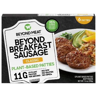 Beyond Meat Beyond Breakfast Sausage Classic Plant-Based Breakfast Patties - Frozen - 7.4oz