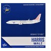 Boeing 737-800 Commercial Aircraft "Harris-Walz Campaign" (N778MA) White with Striped Tail 1/400 Diecast Model by GeminiJets - 3 of 3