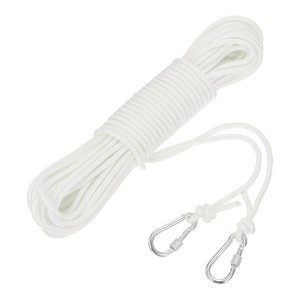 Unique Bargains Hollow Braided Polypropylene Anchor Rope with Hook for Marine Life Boat - 1 of 4
