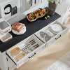 Buffet Sideboard Cabinet with Doors and Drawers, Buffet Table Coffee Bar Wine Bar Storage Cabinet for Dining Room, Living Room - 3 of 4