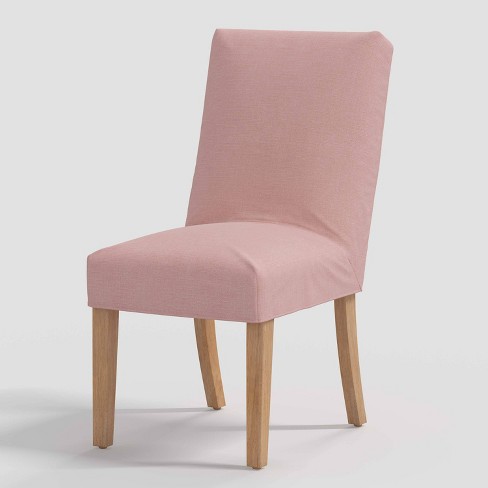 Pink discount linen chair