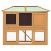 vidaXL Animal Rabbit Cage Double Floor Solid Fir Wood - 2 of 4