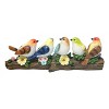 Transpac Resin 10 in. Multicolor Spring Birds with Flowers Fig - 3 of 4