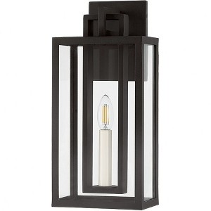Troy Lighting Amire 1 - Light Wall Light in  Textured Black Clear Shade - 1 of 1