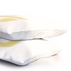 Deny Designs Standard April Lane Art Block Yellow Monogram G Microfiber Printed Pillow Sham - 3 of 3