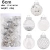 25 Pcs Christmas Ball Ornaments,2.36 Inch Clear Christmas Tree Decorations,Shatterproof Xmas Tree Halling Balls - 4 of 4