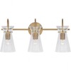 Capital Lighting Mila 3 - Light Vanity in  Aged Brass - 4 of 4