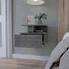 NicBex Wall-mounted Nightstand with 2-Tier Open Shelf Modern End Table with 1-Drawer for Bedroom,Living Room - 4 of 4