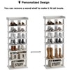 Tree City - Wide 7-Tier 45'' Double Row Wooden Shoe Rack for Entryway & Closet,Holds 14-20 Pairs - 4 of 4