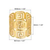 Unique Bargains Alloy Decorative Reusable Wear-Resistant Hollow Napkin Rings 8 Pcs - 2 of 4