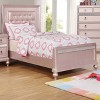 Twin Coleman Upholstered Bed Rose Gold - HOMES: Inside + Out: Crystal Button, Mirrored Footboard, Vintage Look - 2 of 3