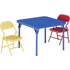 GustoWave Kids Folding Table and Chairs Set, Toddlers Children's Activity Table and Chairs Set for Dining Room, Daycare, Classrooms - 1 of 1