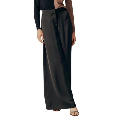 Women's Iris Satin Pants - DELUC