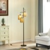 Maxax 65" Boho Rattan Floor Lamp for Living Room, 3 Lights Farmhouse Tree Standing Lamp for Bedroom - 4 of 4