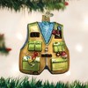 Old World Christmas Blown Glass Ornament for Christmas Tree, Fishing Vest - 2 of 4