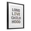 Stupell Industries Long Live Childhood Florals Framed Print Under Glass Art - 2 of 4