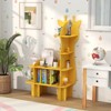 Costway Giraffe Bookcase for Kids 4-Tier Toy Storage Organizer with Open Storage Shelves - 4 of 4