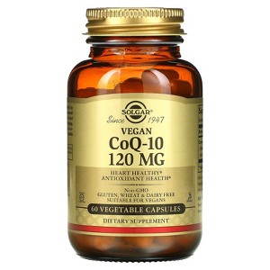Solgar Vegan CoQ-10, 120 mg, 60 Vegetable Capsules - 1 of 2