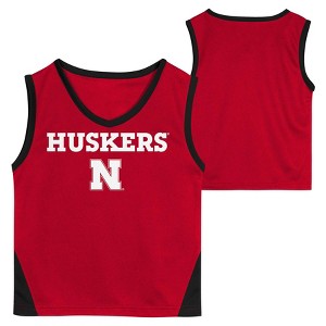 NCAA Nebraska Cornhuskers Toddler Boys' Sleeveless Basketball Jersey and Shorts Set - 1 of 3