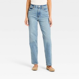 Women's Highest-Rise Vintage Straight Jeans - Universal Thread™ - 1 of 3