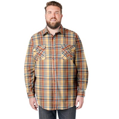 KingSize Men's Big & Tall Signature Plaid Flannel Shirt
