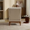 CIPACHO 26.18" Wide Modern Accent Chair,Polyester Blend High Back Reading Chair ,Upholstered Armchair Club Chair,Single Sofa with Wood Legs Beige - 2 of 4