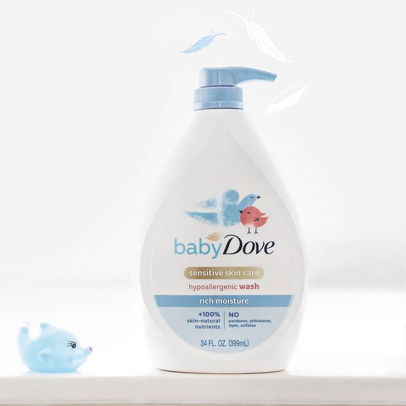 Baby Dove Rich Moisture Hypoallergenic Body Wash - 34 fl oz, 6 of 10