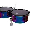 LP Tony Succar Signature Timbales With Black Nickel Hardware 14 in./15 in. Rainbow Chrome - 4 of 4