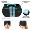 360° Massage Migraine Relief Hat Stress Relief Eye Mask Gel Hot Cold Therapy Headache Pain Relief Cap Ice Head Wrap for Headache and Puffy Eyes - 4 of 4
