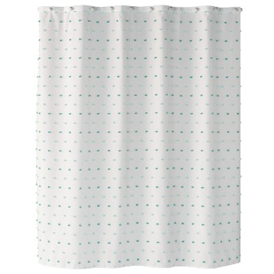 Colorful Dot Aqua Shower Curtain Aqua - Saturday Knight Ltd.