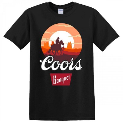 Mens Coors Banquet The West at Sunset T-Shirt